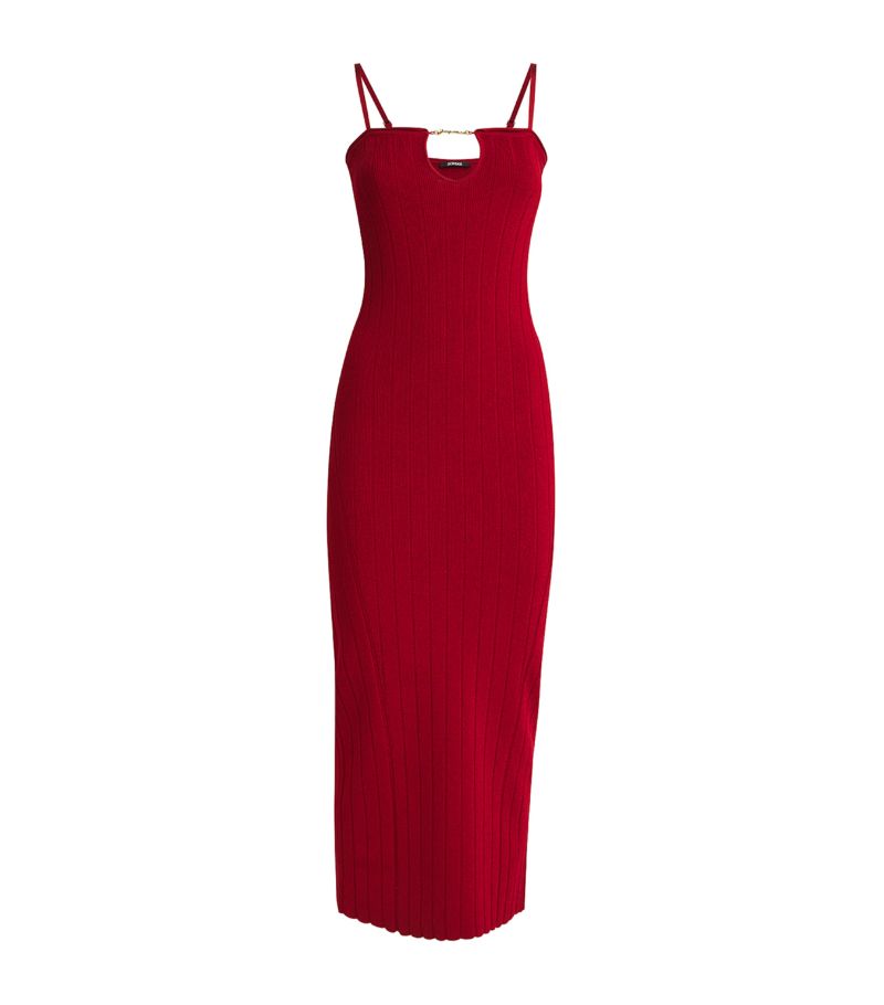 Jacquemus Jacquemus Ribbed Sierra Midi Dress