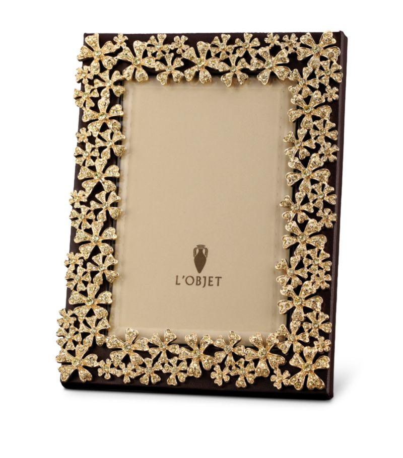 L'Objet L'Objet Swarovski Crystal-Embellished Garland Photo Frame (5" X 7")