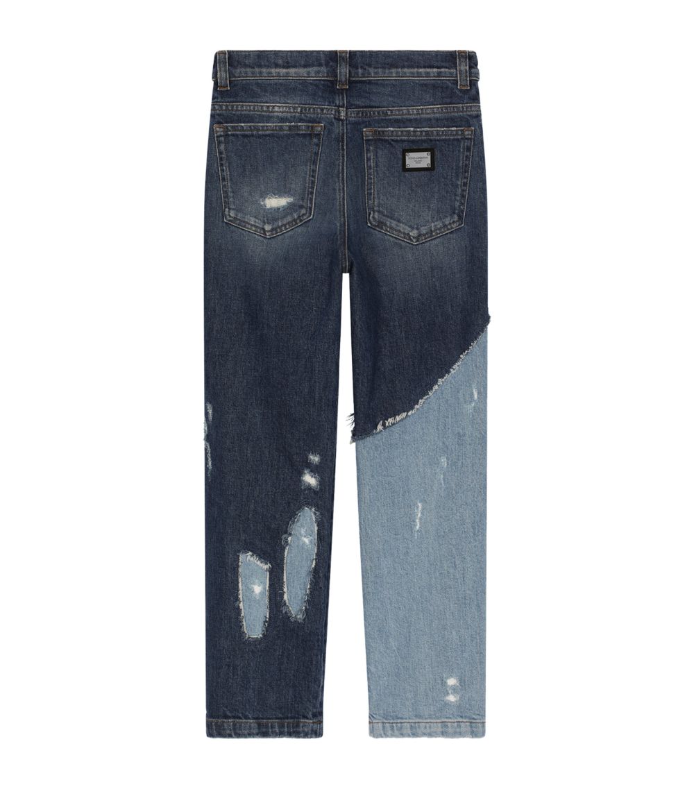 Dolce & Gabbana Dolce & Gabbana Kids Patchwork Jeans (8-12 Years)