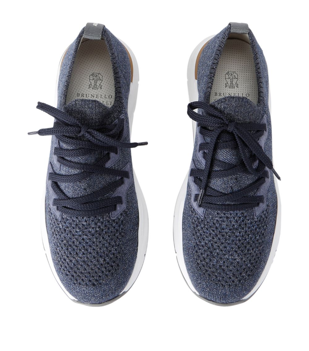 Brunello Cucinelli Kids Brunello Cucinelli Kids Cotton Knitted Sneakers