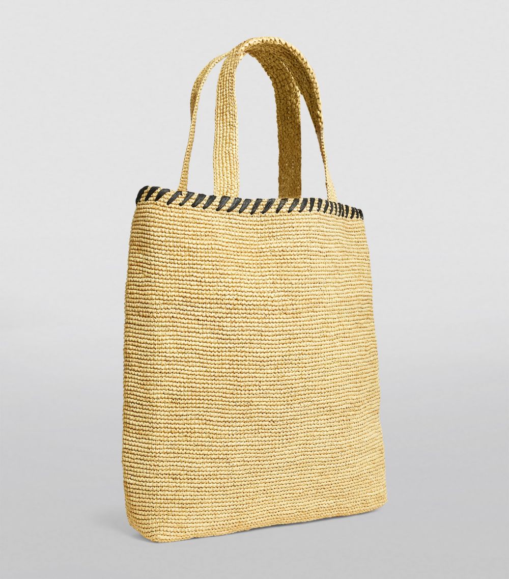 Lanvin Lanvin Raffia Logo Tote Bag