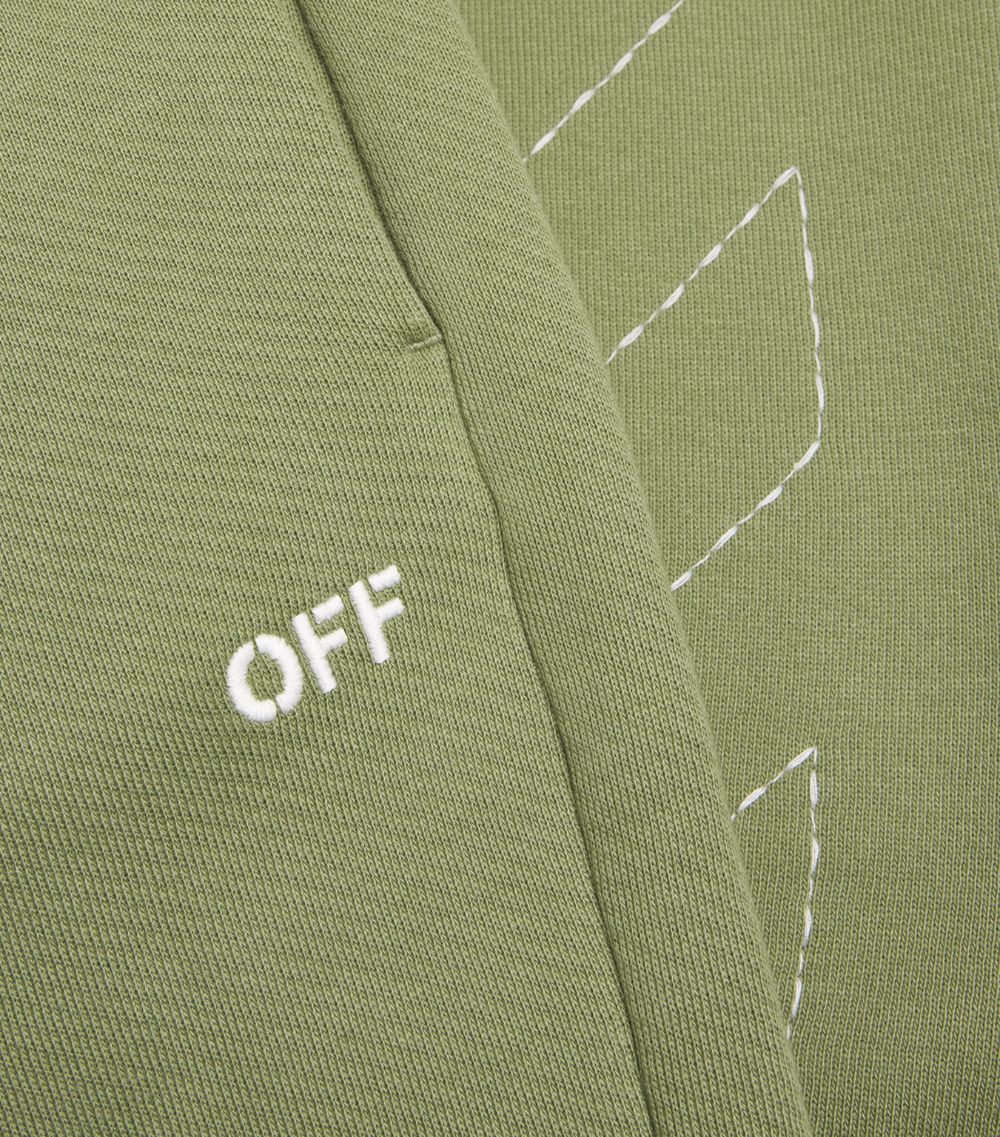 OFF-WHITE Off-White Stitch-Detail Logo Sweatpants