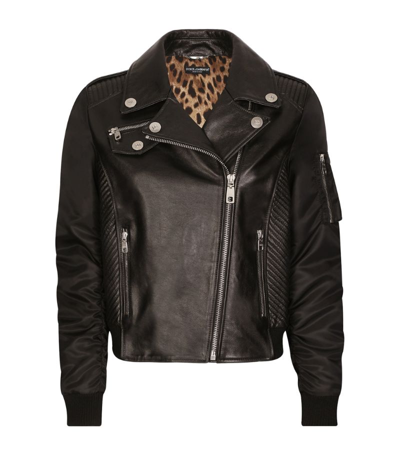 Dolce & Gabbana Dolce & Gabbana Leather Biker Jacket