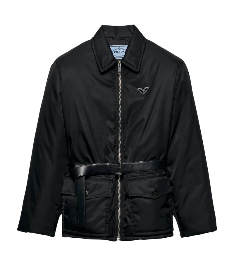 Prada Prada Re-Nylon Down Belted Jacket