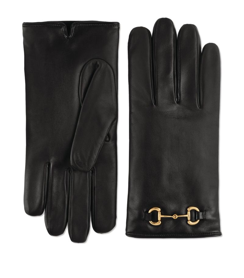 Gucci Gucci Leather Horsebit Gloves