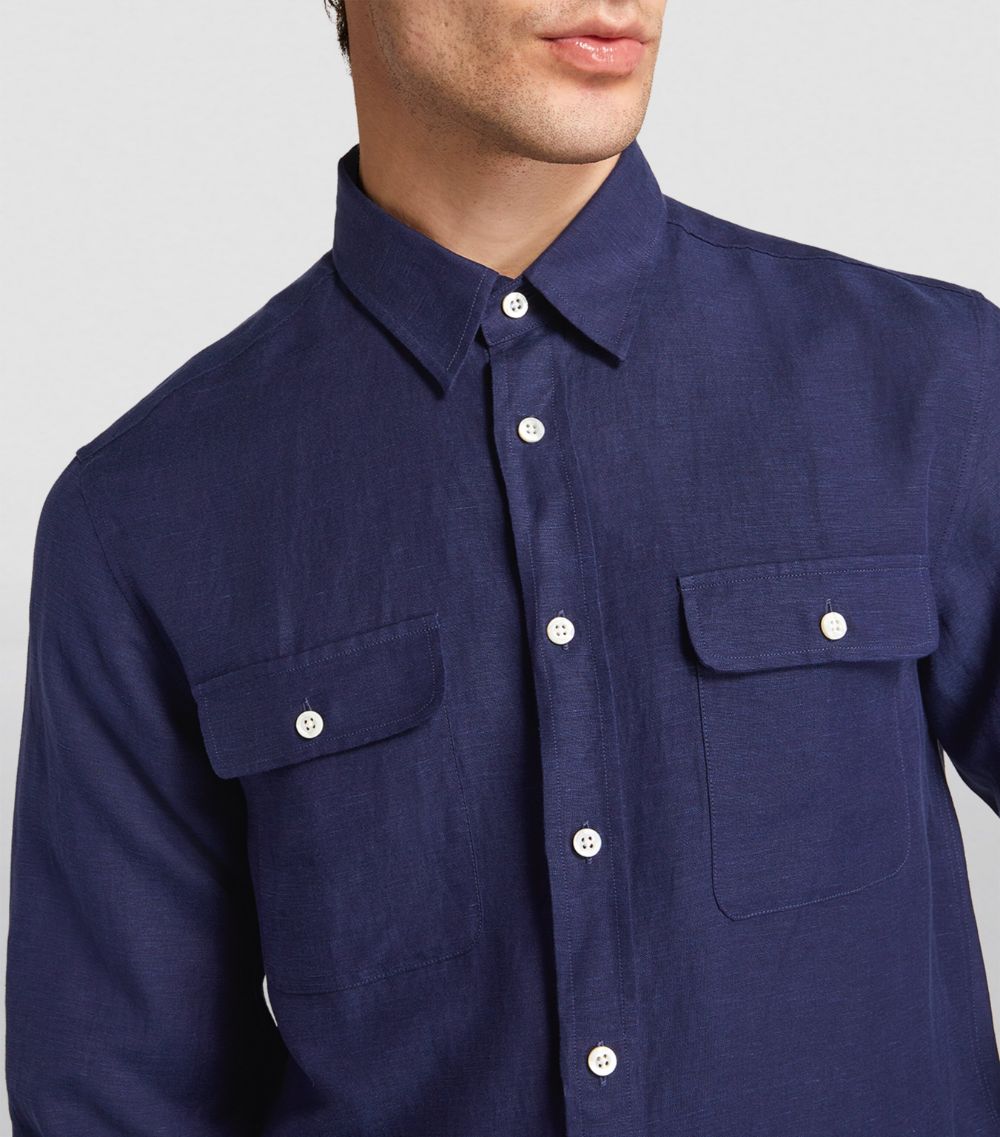 Ralph Lauren Purple Label Ralph Lauren Purple Label Silk-Linen Shirt