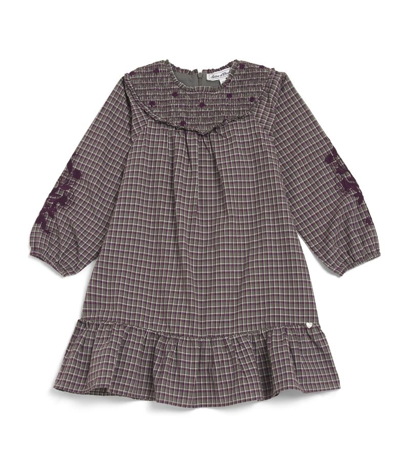 Tartine Et Chocolat Tartine Et Chocolat Check Embroidered Dress (2-12 Years)