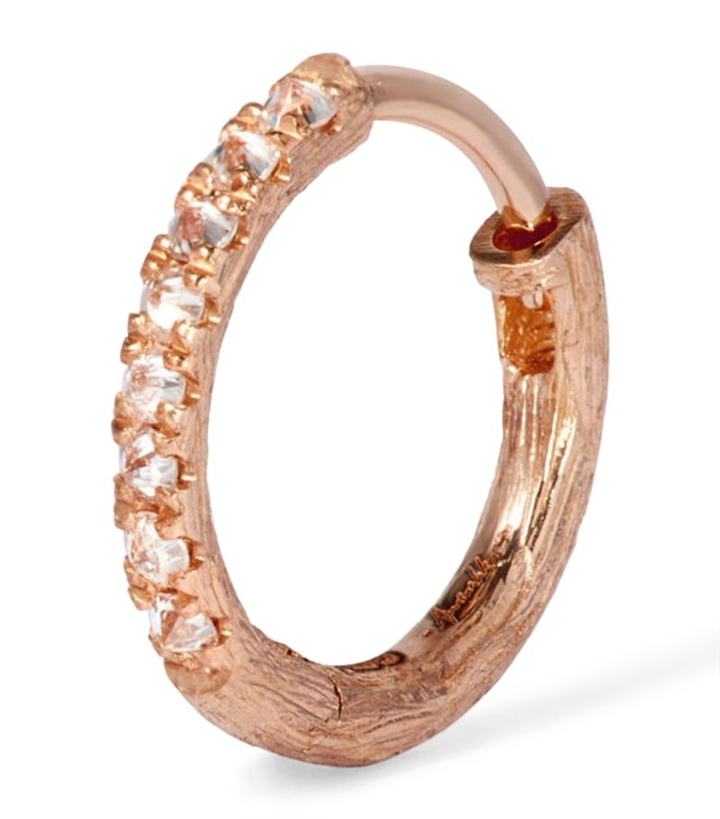 Annoushka Annoushka Rose Gold Dusty Diamonds Hoop Earring