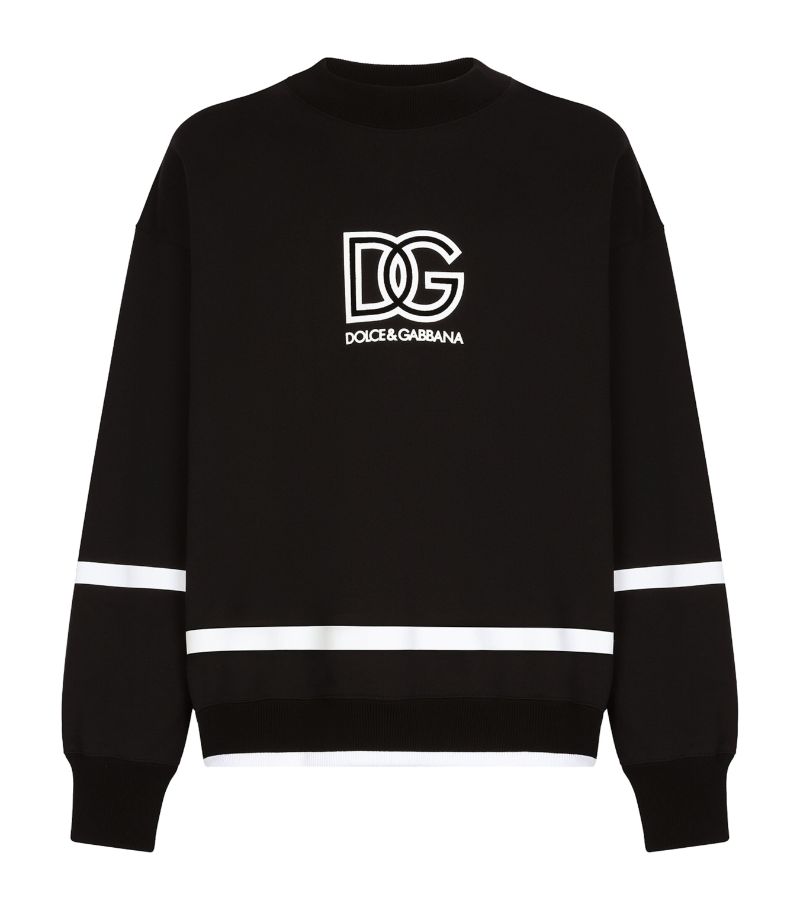 Dolce & Gabbana Dolce & Gabbana Cotton Dg Monogram Print Sweatshirt