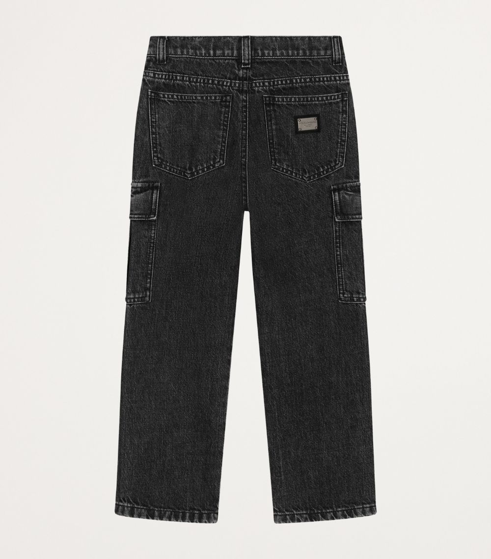 Dolce & Gabbana Dolce & Gabbana Kids Straight Cargo Jeans (8-12+)