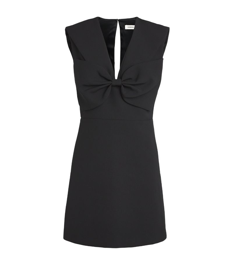  Sandro Bow-Front Mini Dress