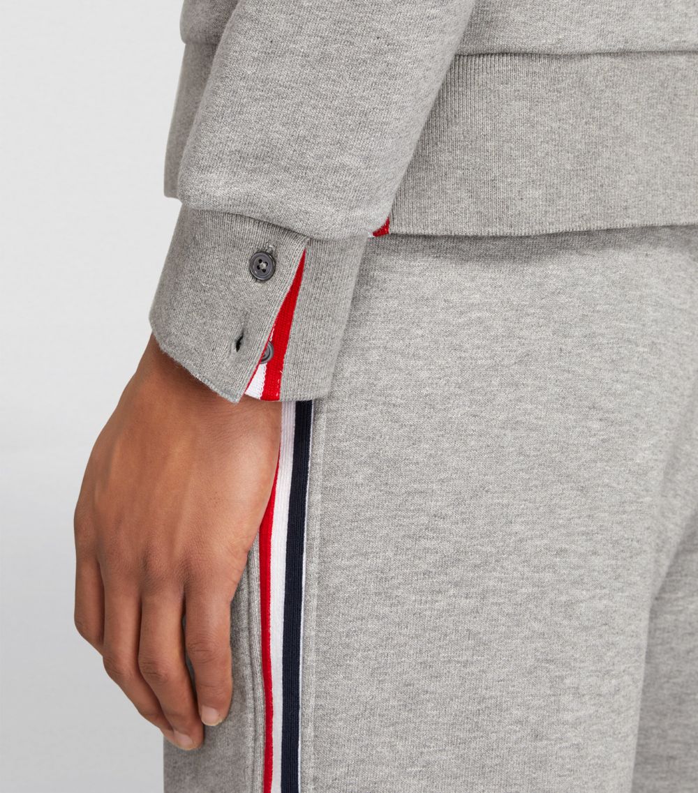 Thom Browne Thom Browne Tricolour Stripe Zip-Up Hoodie