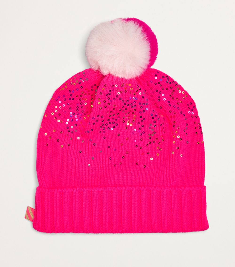 Billieblush Billieblush Sequinned Pompom Hat