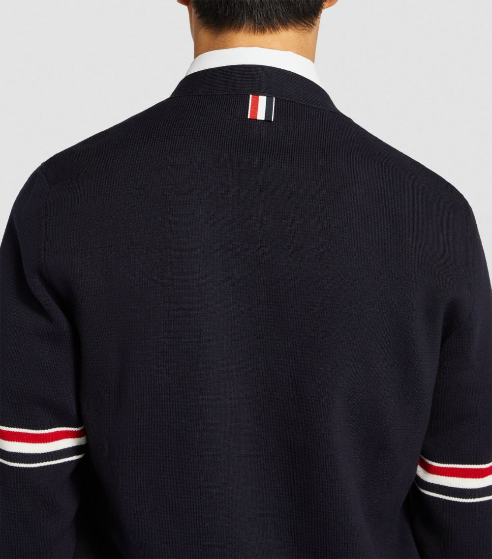 Thom Browne Thom Browne Cotton V-Neck Cardigan