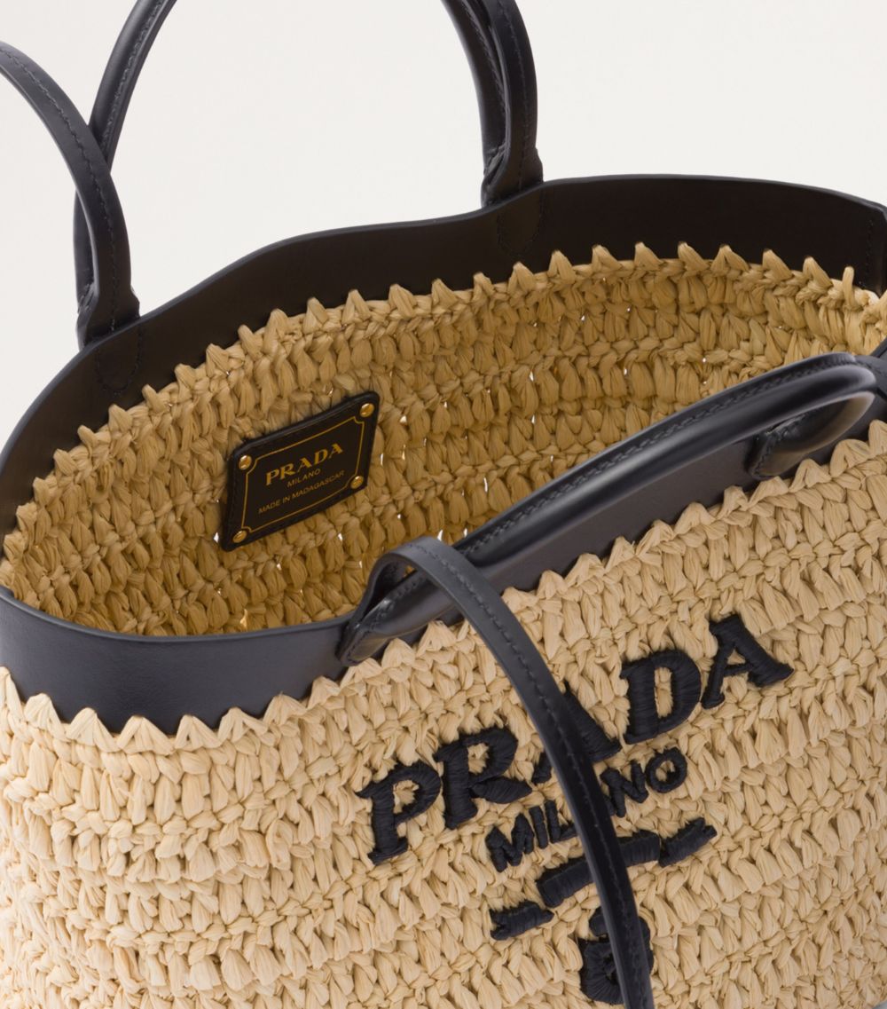 Prada Prada Small Woven Tote Bag