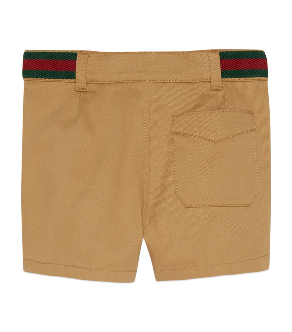 Gucci Gucci Kids Web Stripe Bermuda Shorts (3-36 Months)