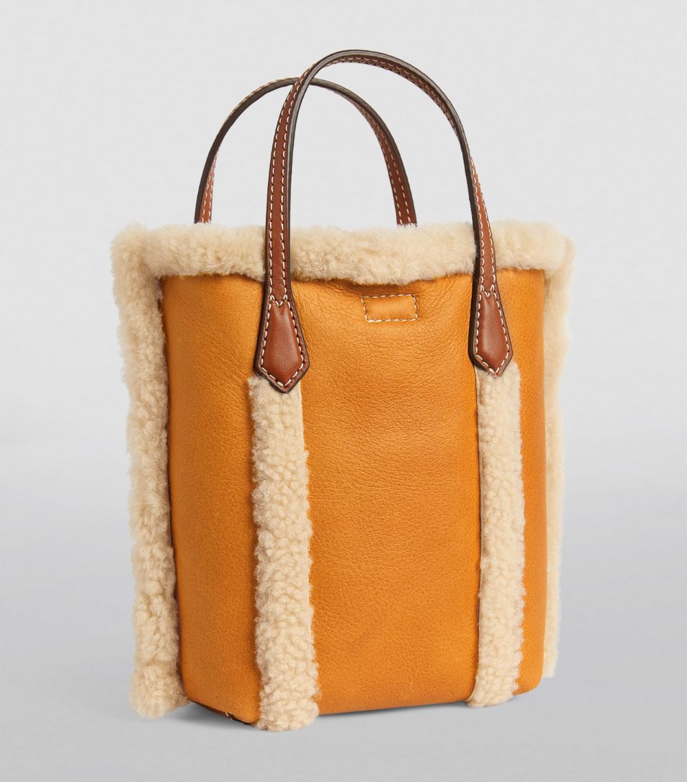 Tory Burch Tory Burch Mini Shearling Perry Tote Bag