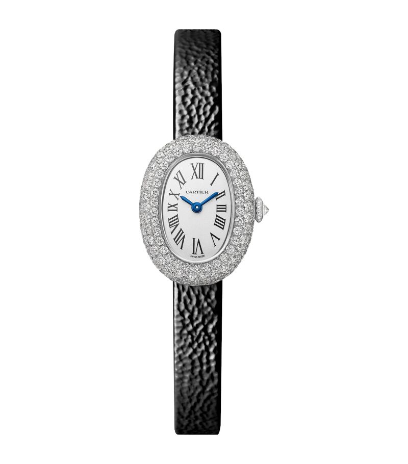 Cartier Cartier Mini White Gold And Diamond Baignoire Watch 18.7Mm