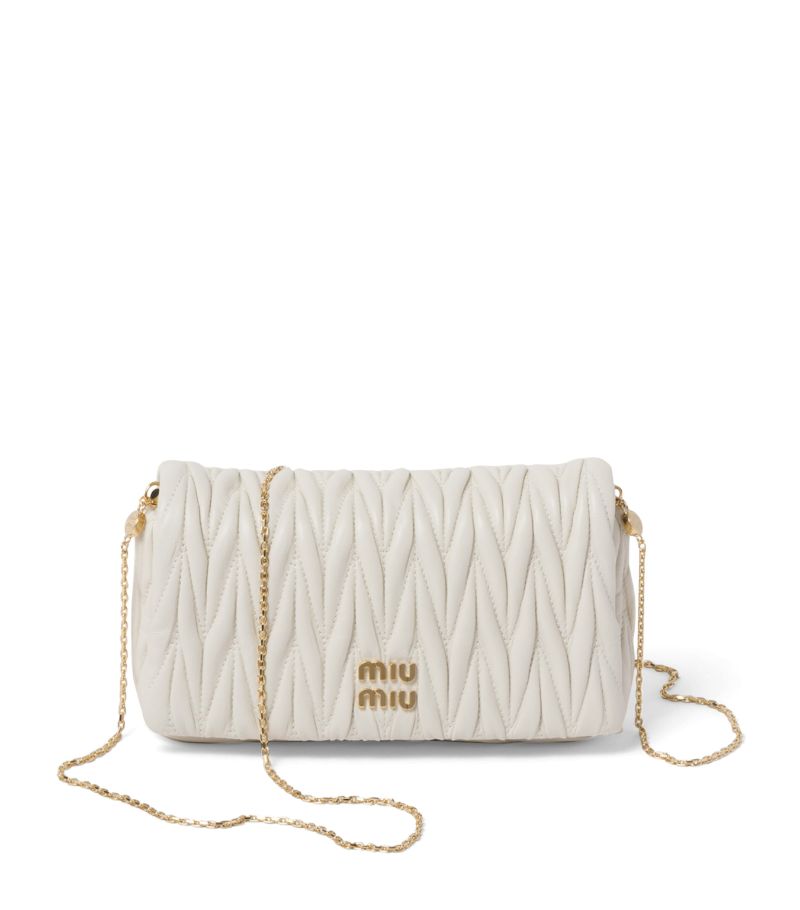 Miu Miu Miu Miu Leather Matelassé Mini Shoulder Bag