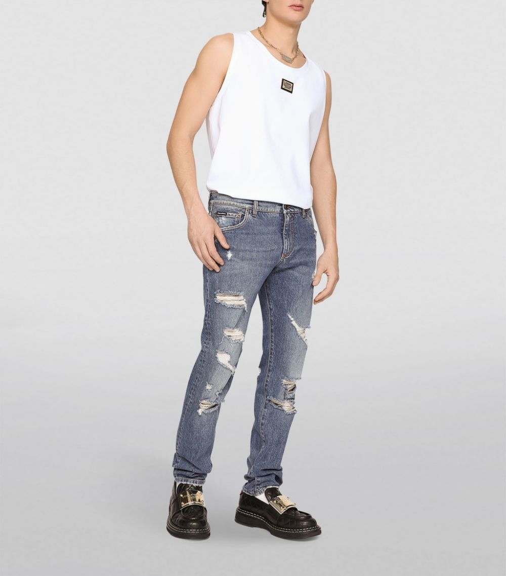 Dolce & Gabbana Dolce & Gabbana Distressed Jeans