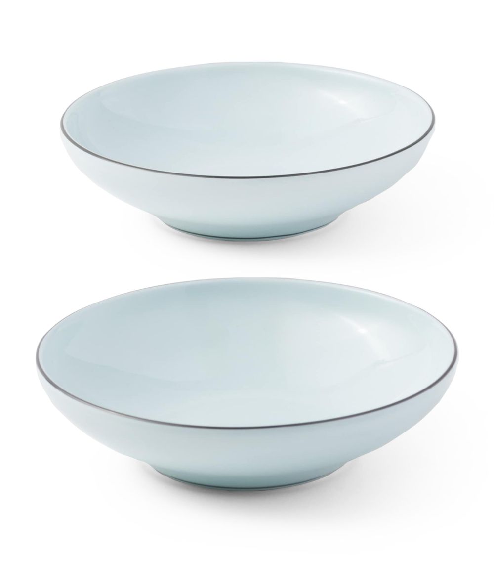 Prada Prada Set Of 2 Porcelain Bowls (14Cm)