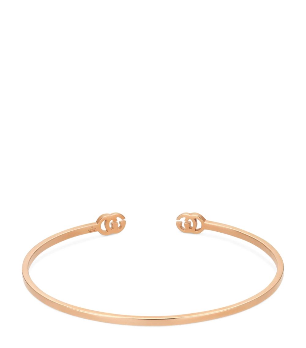 Gucci Gucci Rose Gold GG Running Bangle