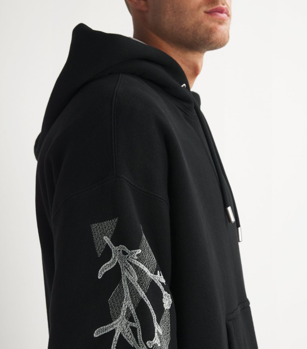 OFF-WHITE Off-White Diagonal Flower Skate Hoodie