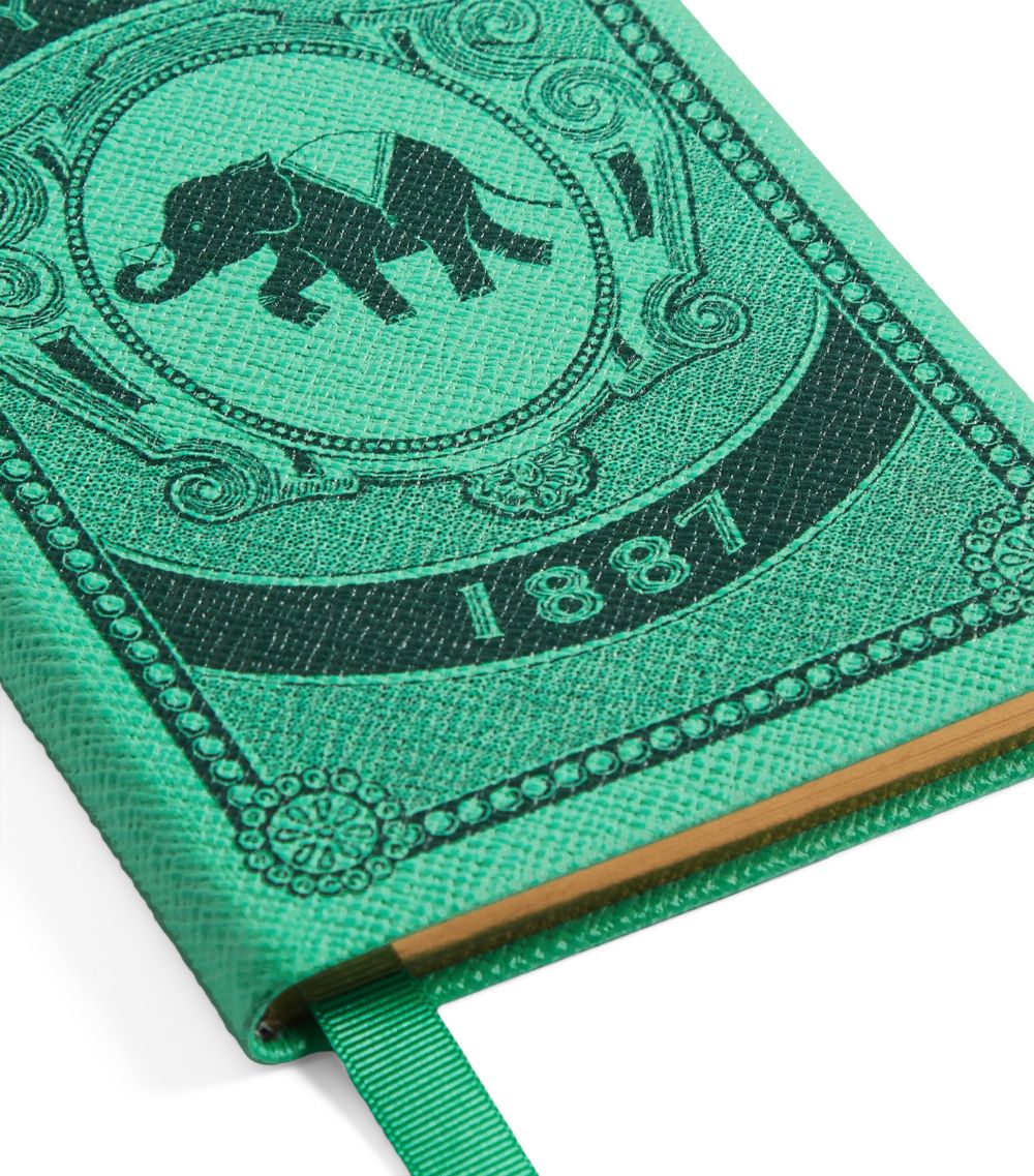 Smythson Smythson Panama Leather Elephant Chelsea Notebook