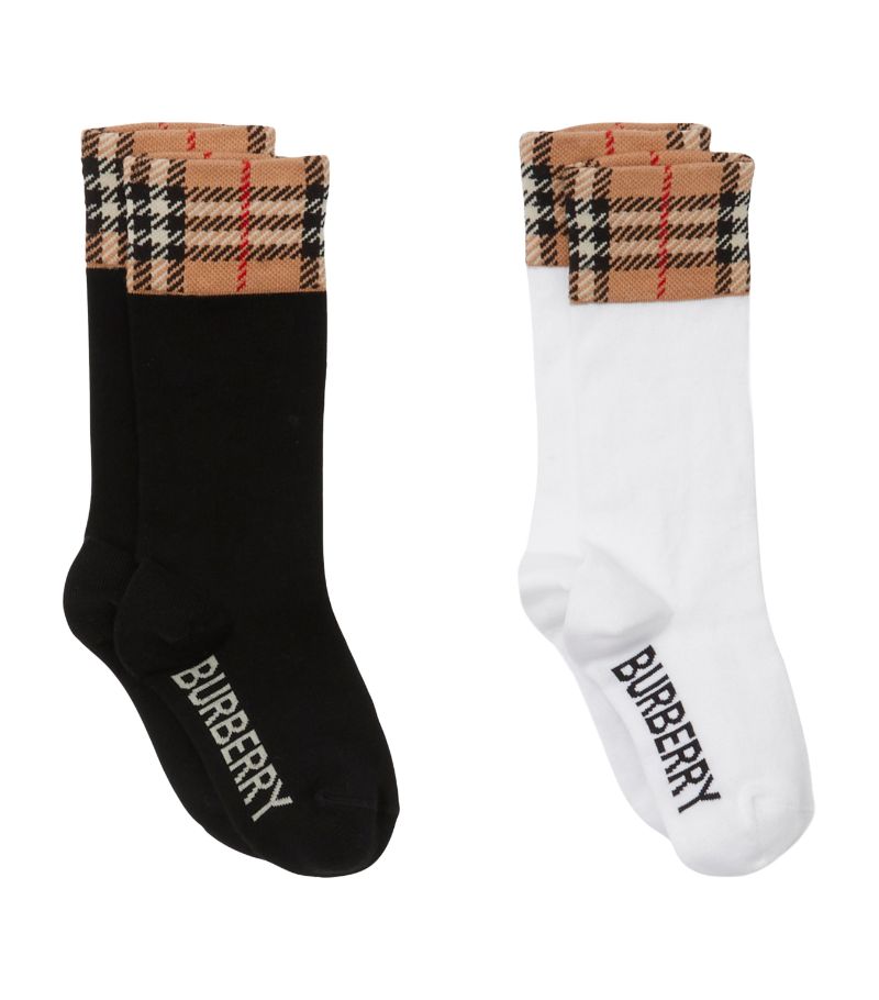 Burberry Burberry Kids Cotton Check Socks