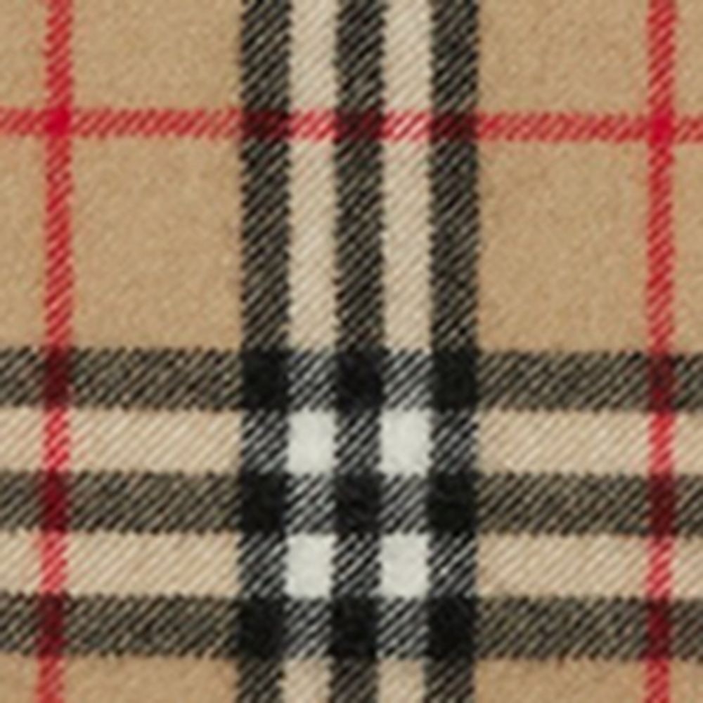 Burberry Burberry Cashmere Fringed Check Scarf