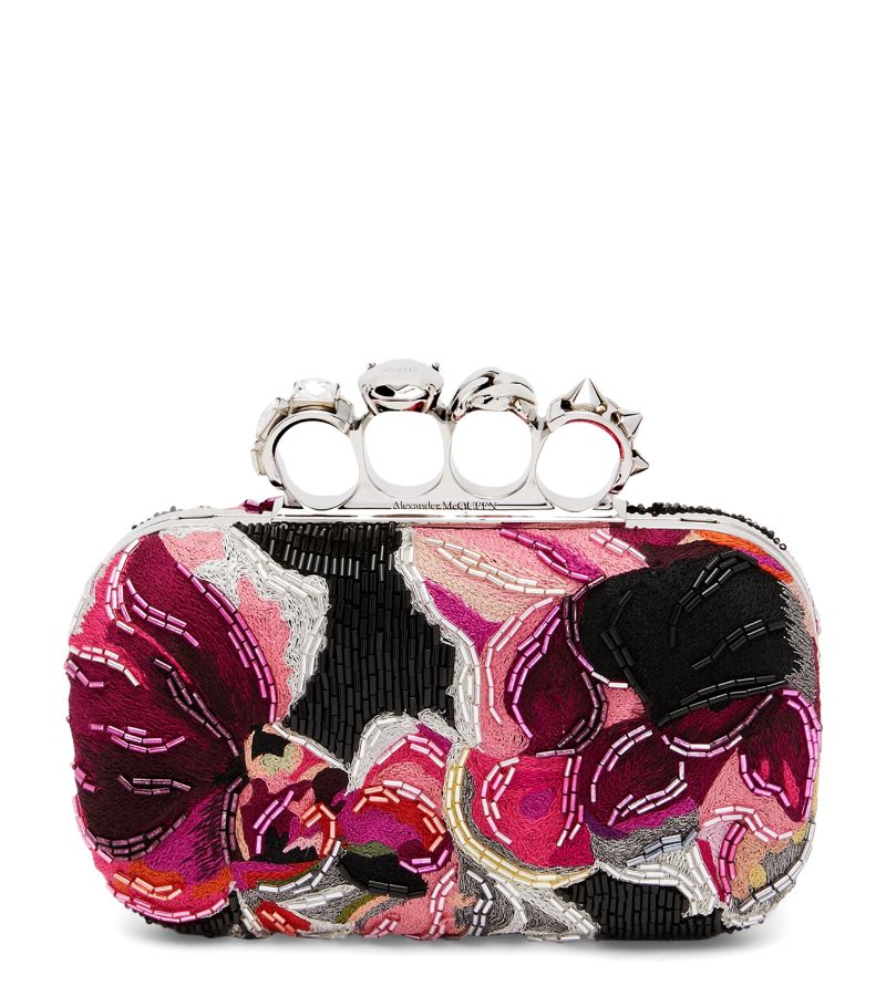 Alexander McQueen Alexander McQueen Embellished Four-Ring Clutch Bag