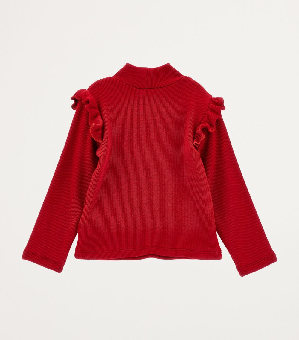 Monnalisa Monnalisa High-Neck Ruffle Shirt (3-36 Months)