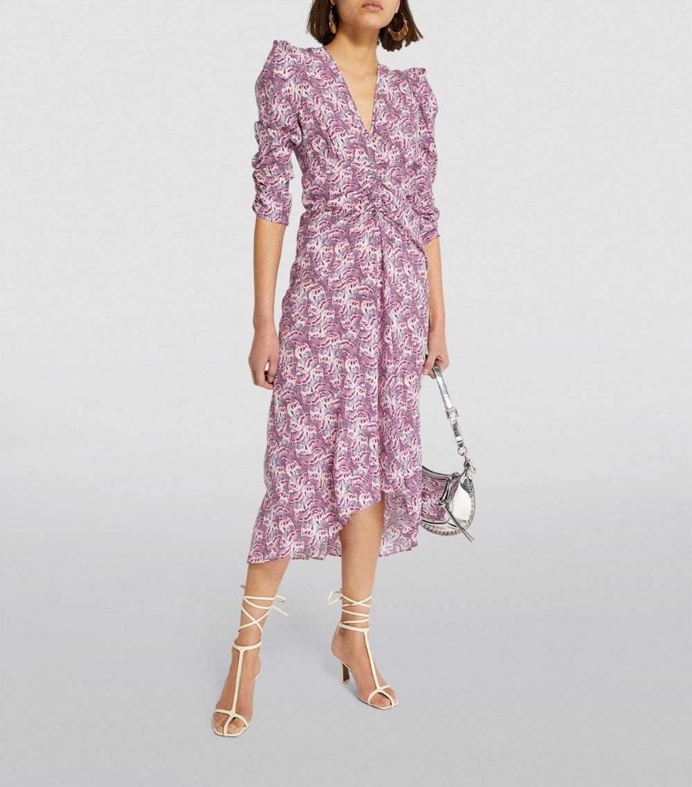 Isabel Marant ISABEL MARANT Gathered-Sleeve Albini Midi Dress