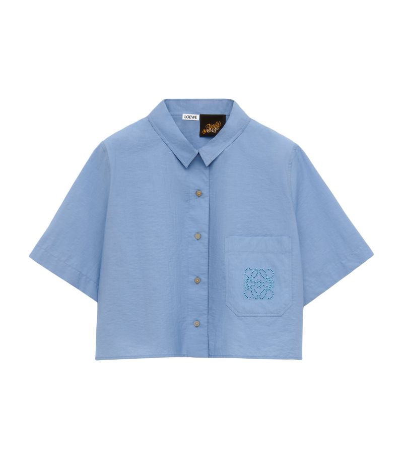 Loewe Loewe X Paula'S Ibiza Anagram Cropped Shirt