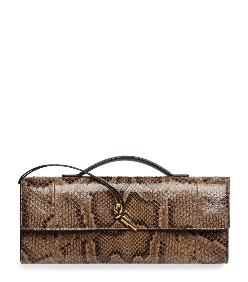 Bottega Veneta Bottega Veneta Python Long Andiamo Clutch Bag