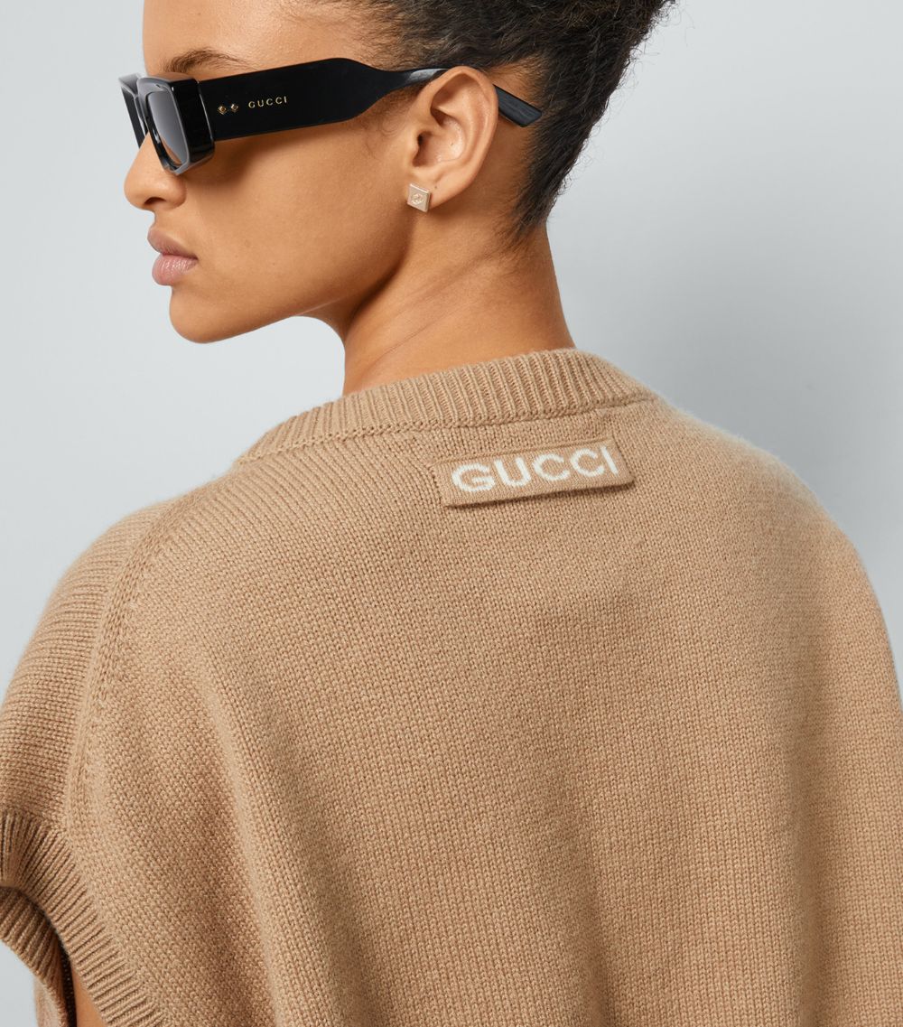 Gucci Gucci Fine Cashmere V-Neck Sweater