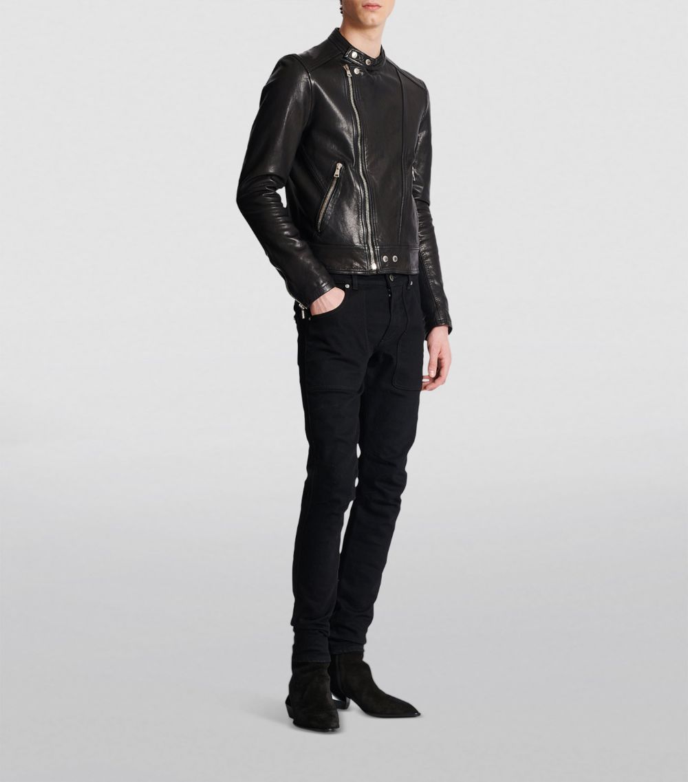 Balmain Balmain Calfskin Biker Jacket