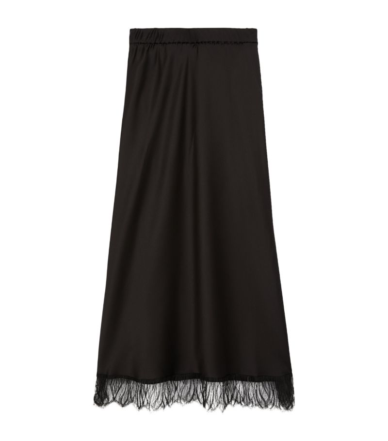 The Kooples The Kooples Lace-Detail Midi Skirt