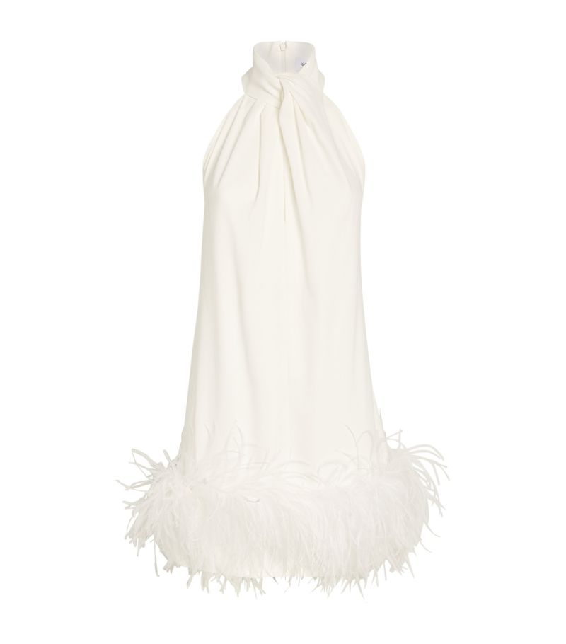 16Arlington 16Arlington Feather-Trim Cynthia Mini Dress