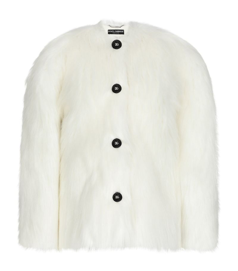 Dolce & Gabbana Dolce & Gabbana Faux Fur Coat