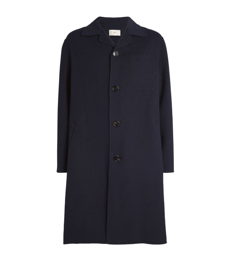 Ami Paris Ami Paris Wool-Cashmere Felted Car Coat