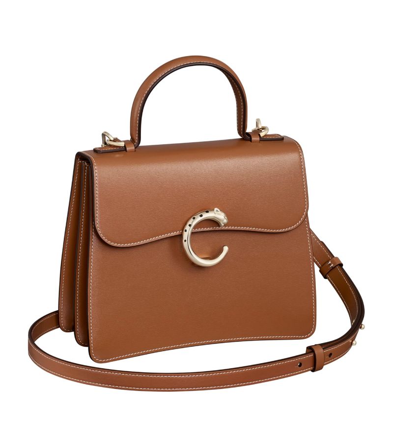 Cartier Cartier Small Calfskin Panthère De Cartier Top-Handle Bag