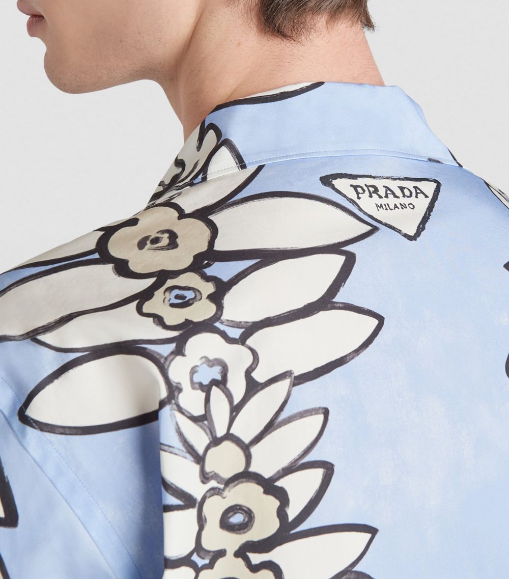 Prada Prada Water Lily Print Bowling Shirt