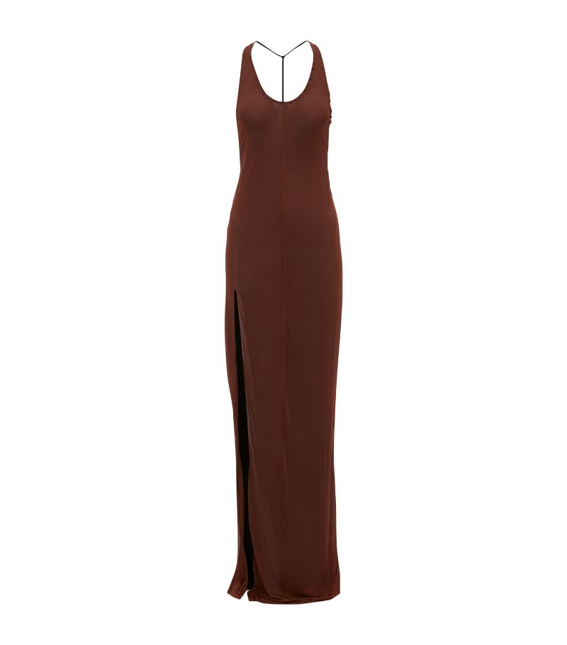 Jw Anderson Jw Anderson Jersey Halterneck Maxi Dress