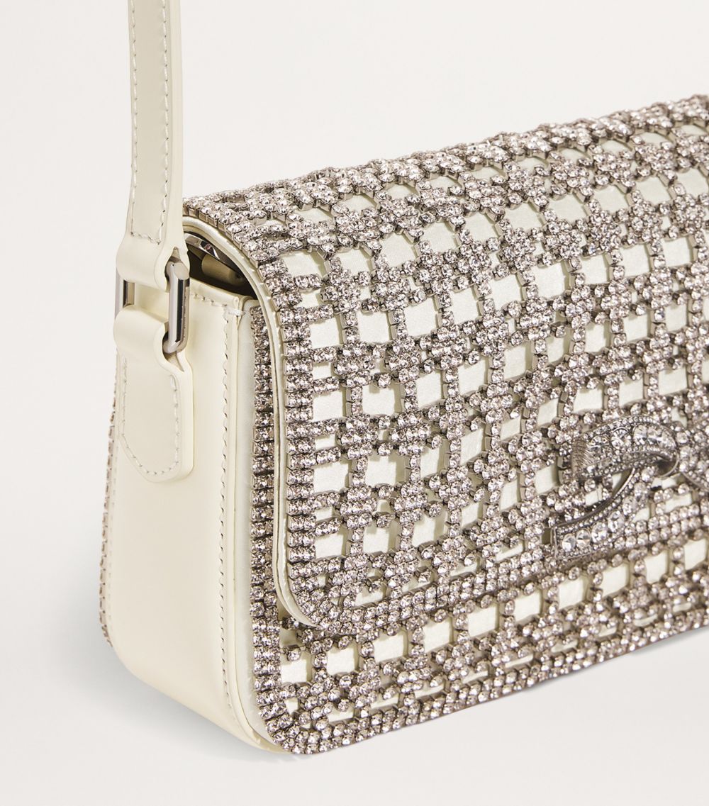 Self-Portrait Self-Portrait Crystal Baguette Shoulder Bag