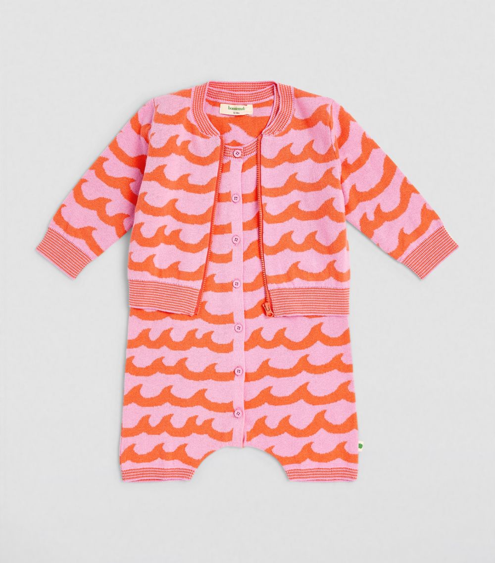 The Bonnie Mob The Bonnie Mob Organic Cotton Waves Zip-Up Cardigan (2-4 Years)