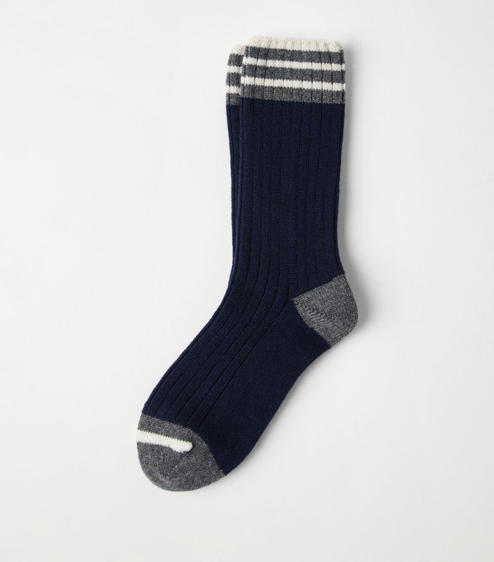 Brunello Cucinelli Brunello Cucinelli Cashmere Striped Socks