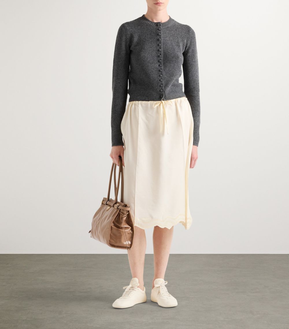 Prada Prada Silk Habutai Skirt