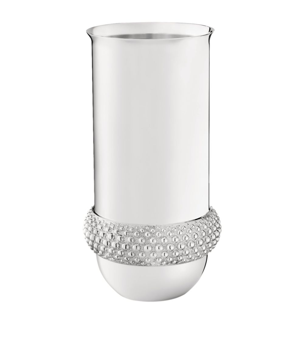 Christofle Christofle Silver-Plated Perles Vase (29Cm)