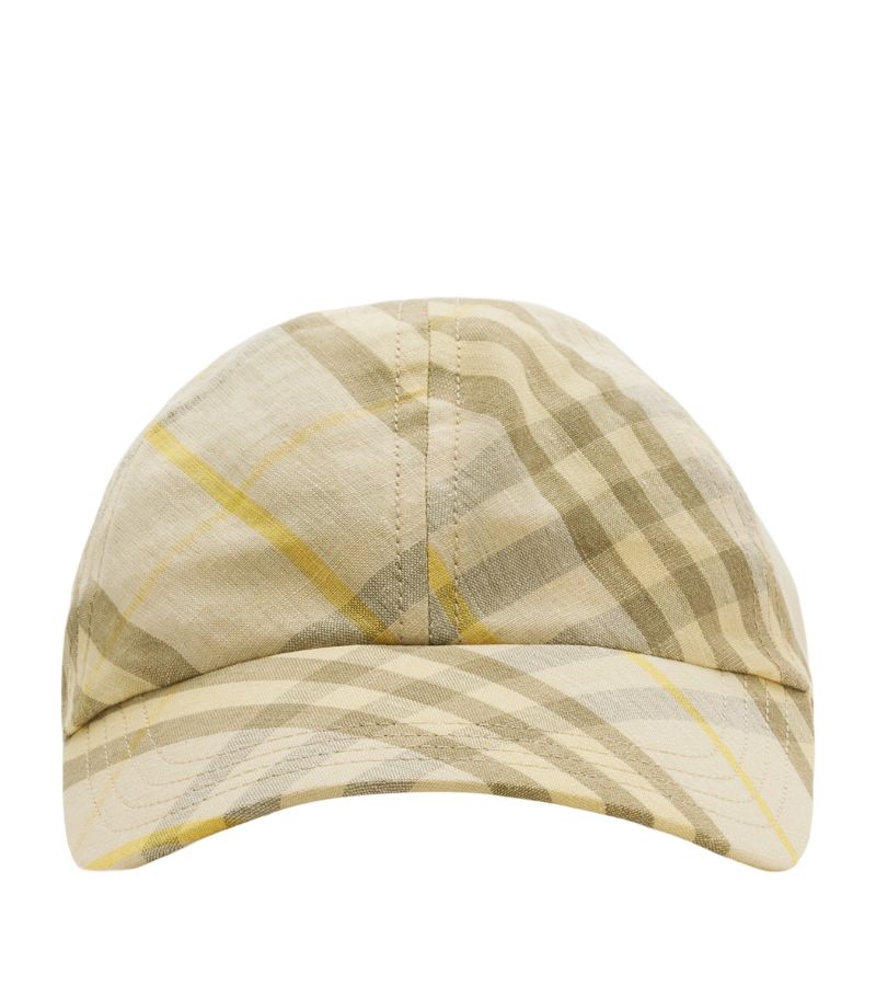 Burberry Burberry Linen Check Baseball Cap